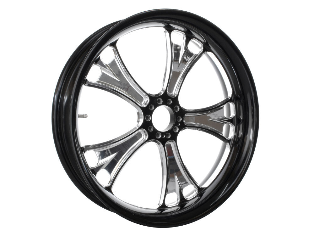 Performance Machine P01573809RGASBMP 18" x 4.25" Wide Gasser Wheel Black Contrast Cut Platinum