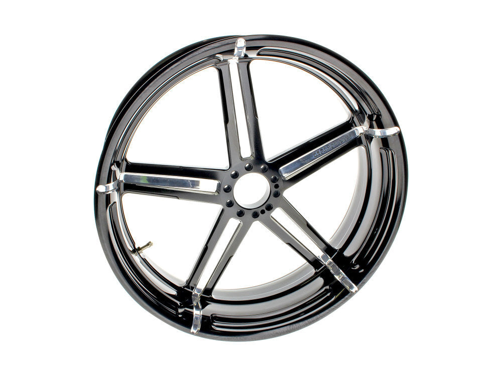 Performance Machine P01573814RFRMBMP 18" x 5.50" Wide Formula Wheel Black Contrast Cut Platinum