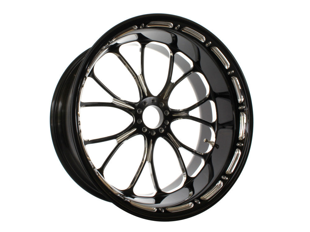 Performance Machine P01573825RHEABMP 18" x 8.50" Wide Heathen Wheel Black Contrast Cut Platinum