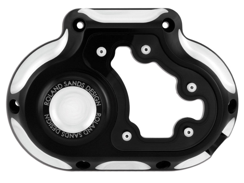 Roland Sands Designs P01772074BM Clarity Clutch Release Cover Black Contrast Cut for Softail 18-Up