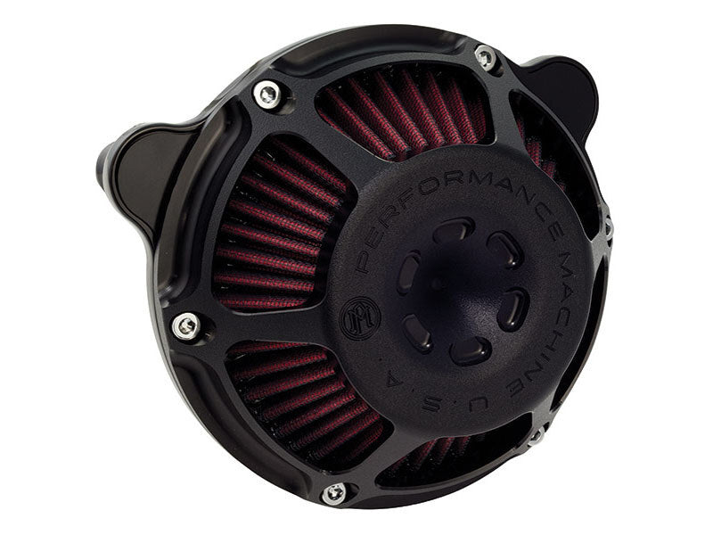 Performance Machine P02062080SMB Max HP Air Cleaner Kit Black Ops for Sportster 91-21