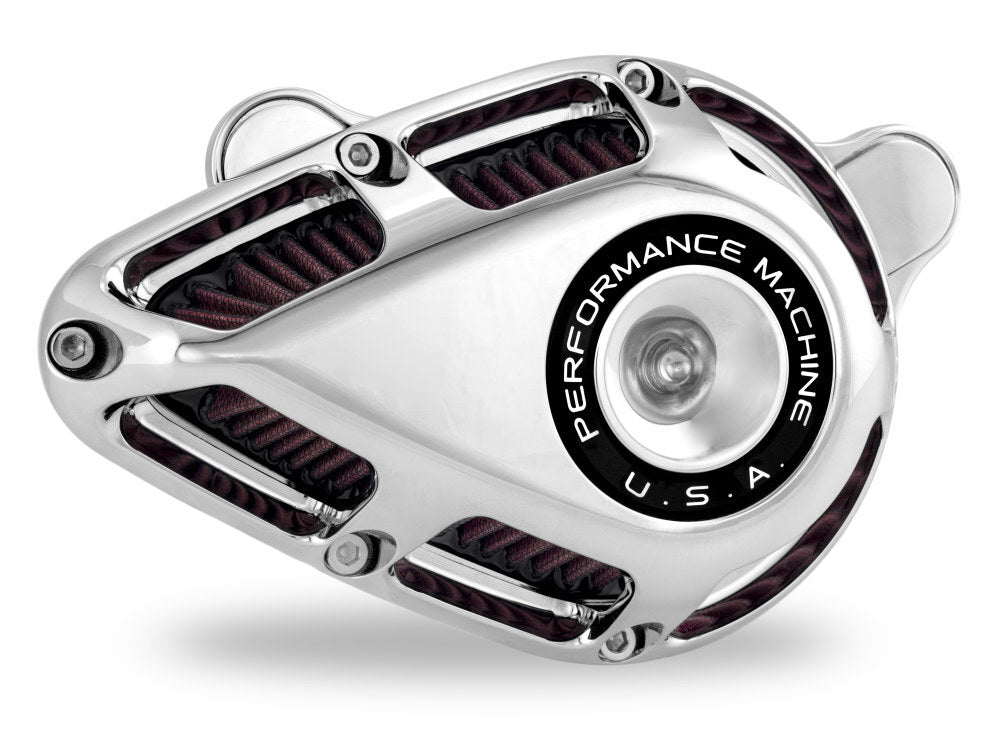 Performance Machine P02062140CH Jet Air Cleaner Kit Chrome for Milwaukee-Eight Touring 17-Up/Softail 18-Up