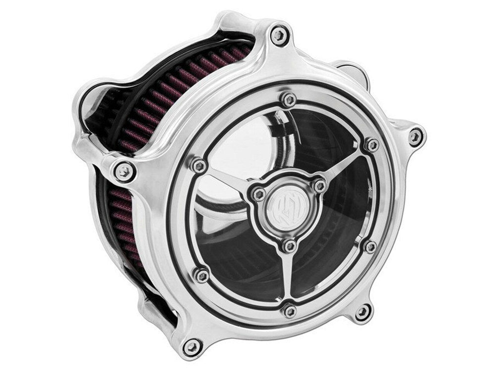 Roland Sands Designs P02062143CH Clarity Air Cleaner Kit Chrome for Milwaukee-Eight Touring 17-Up/Softail 18-Up