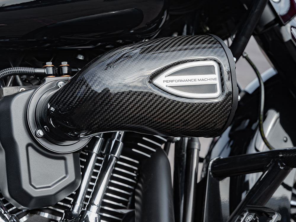 Performance Machine P02062160SMB C4 Series Air Cleaner Kit Carbon Fiber for Milwaukee-Eight 17-Up