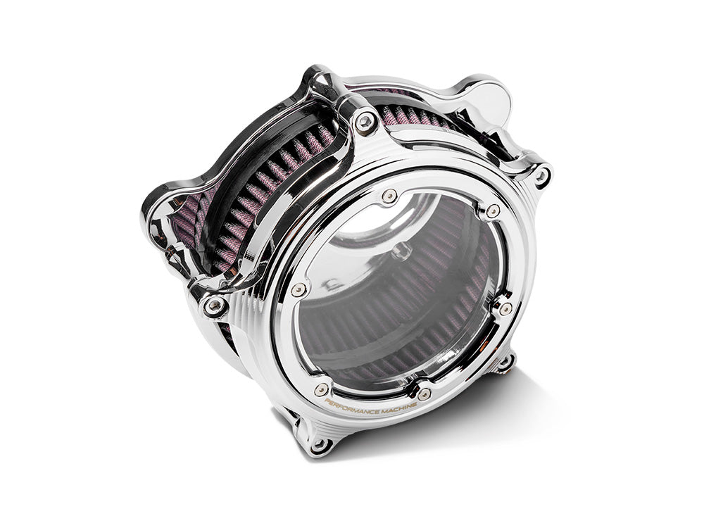 Performance Machine P02062166CH Vision Air Cleaner Kit Chrome for Harley-Davidson CVO Touring 23-Up/Street Glide/Road Glide 24-Up/Touring/Softail 25-Up