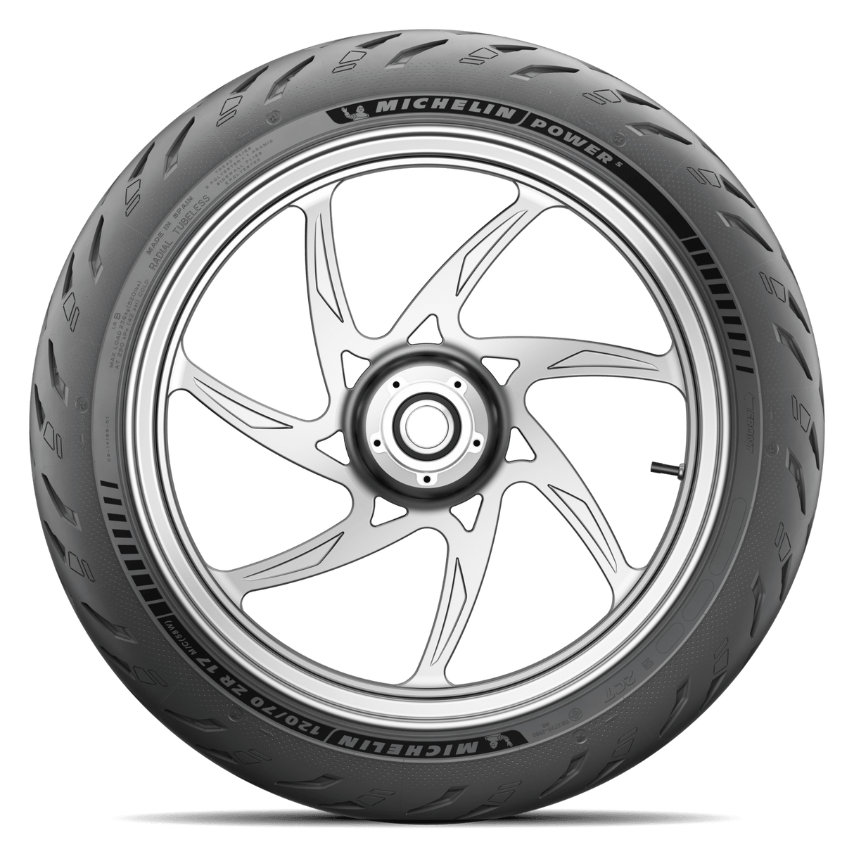 Michelin Power 5 Front Tyre 120/70 ZR-17 58W Tubeless