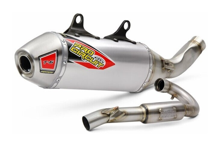 Pro Circuit T-6 Stainless Exhaust System for KTM 350 SX-F 19-20/350 XC 20-21/Husqvarna FC 350 2019