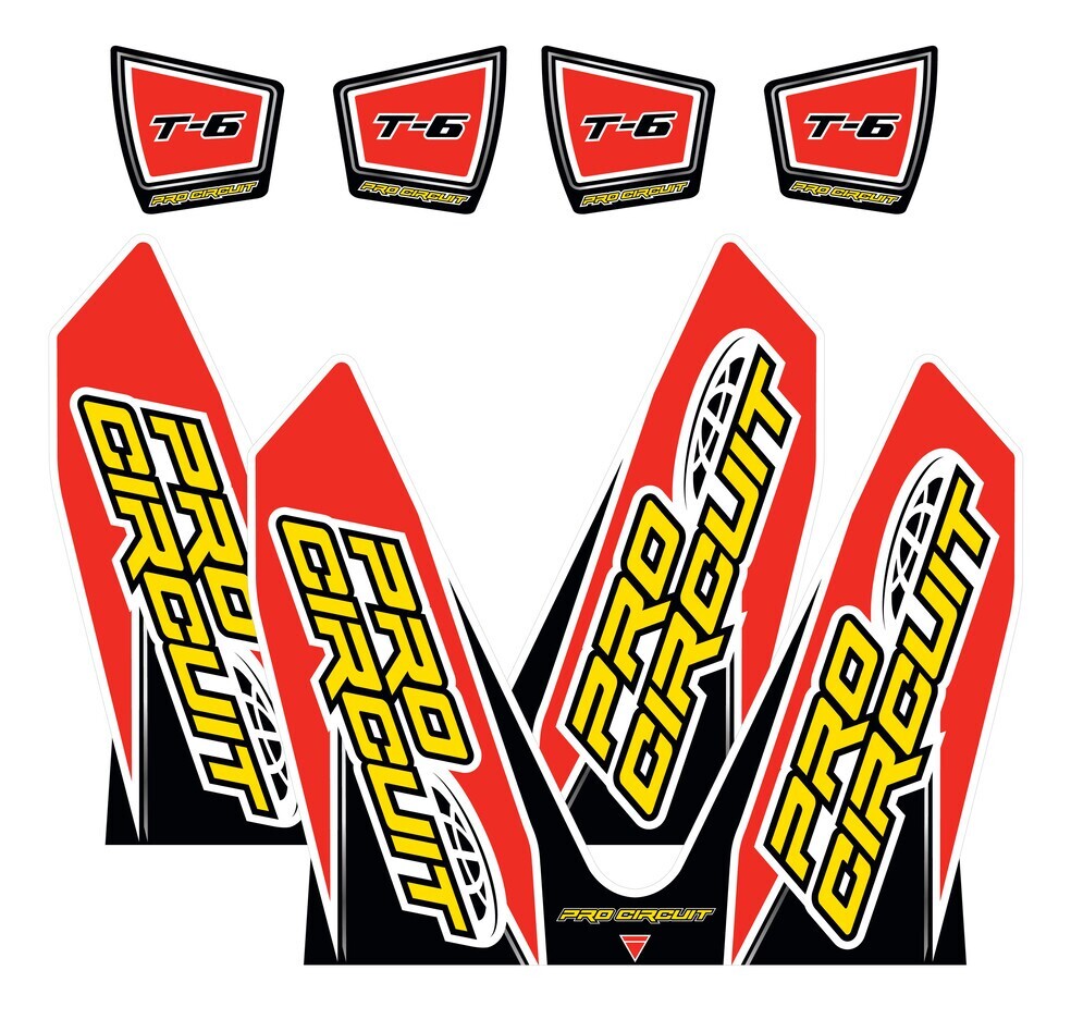 Pro Circuit Replacement T6 2014 Decals for Honda CRF250/450