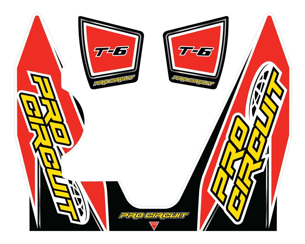 Pro Circuit Replacement T6 2014 Decals for Yamaha YZ450F