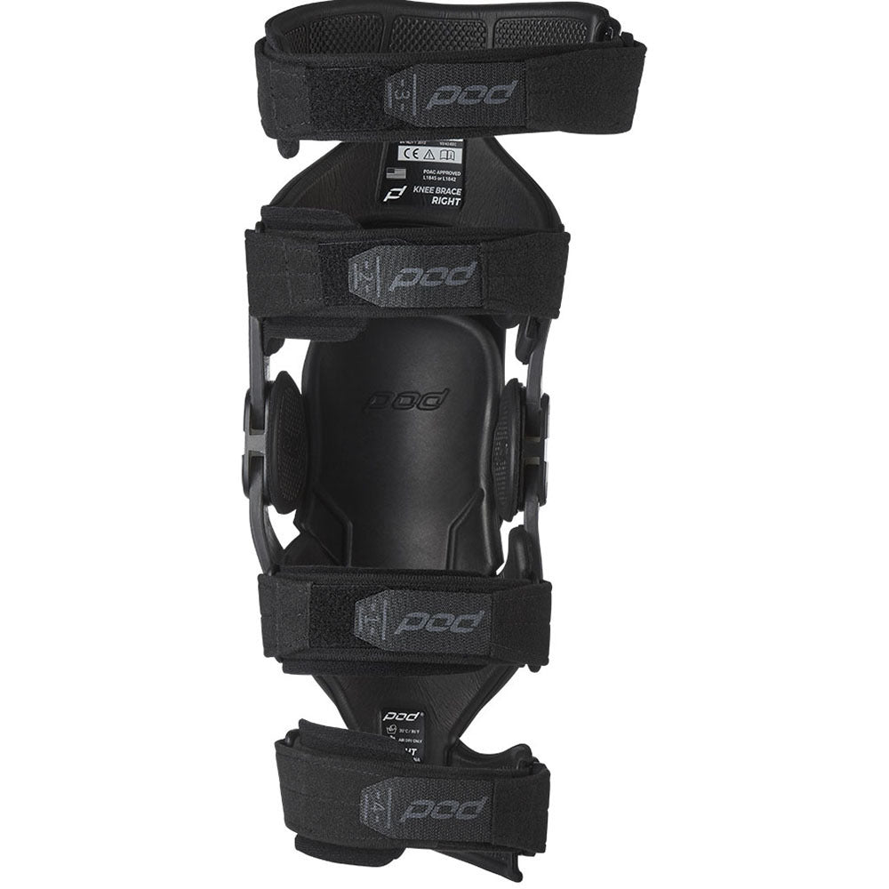 POD K4 2.0 Tall Graphite/Black Youth Right Knee Brace