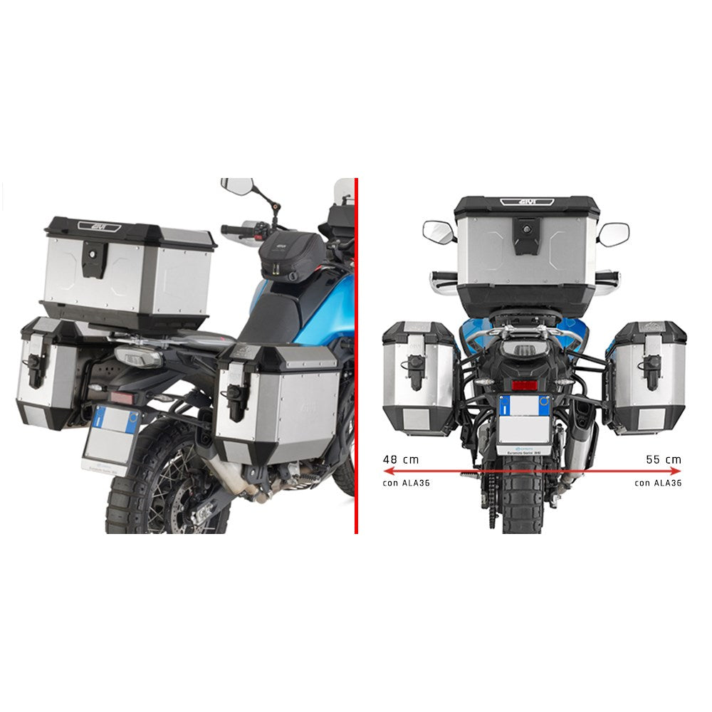 Givi PL9226 Side Case Pannier Holder for CF Moto 450 MT 24-25 w/Monokey Side Cases
