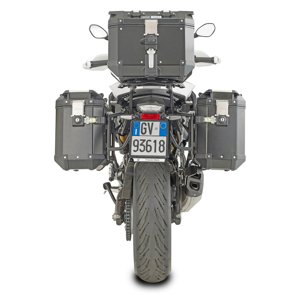 Givi PLO5137CAM PL ONE-FIT Side Case Pannier Holder for BMW F 900 XR 20-24 w/Monokey Cam Side Trekker Outback Cases