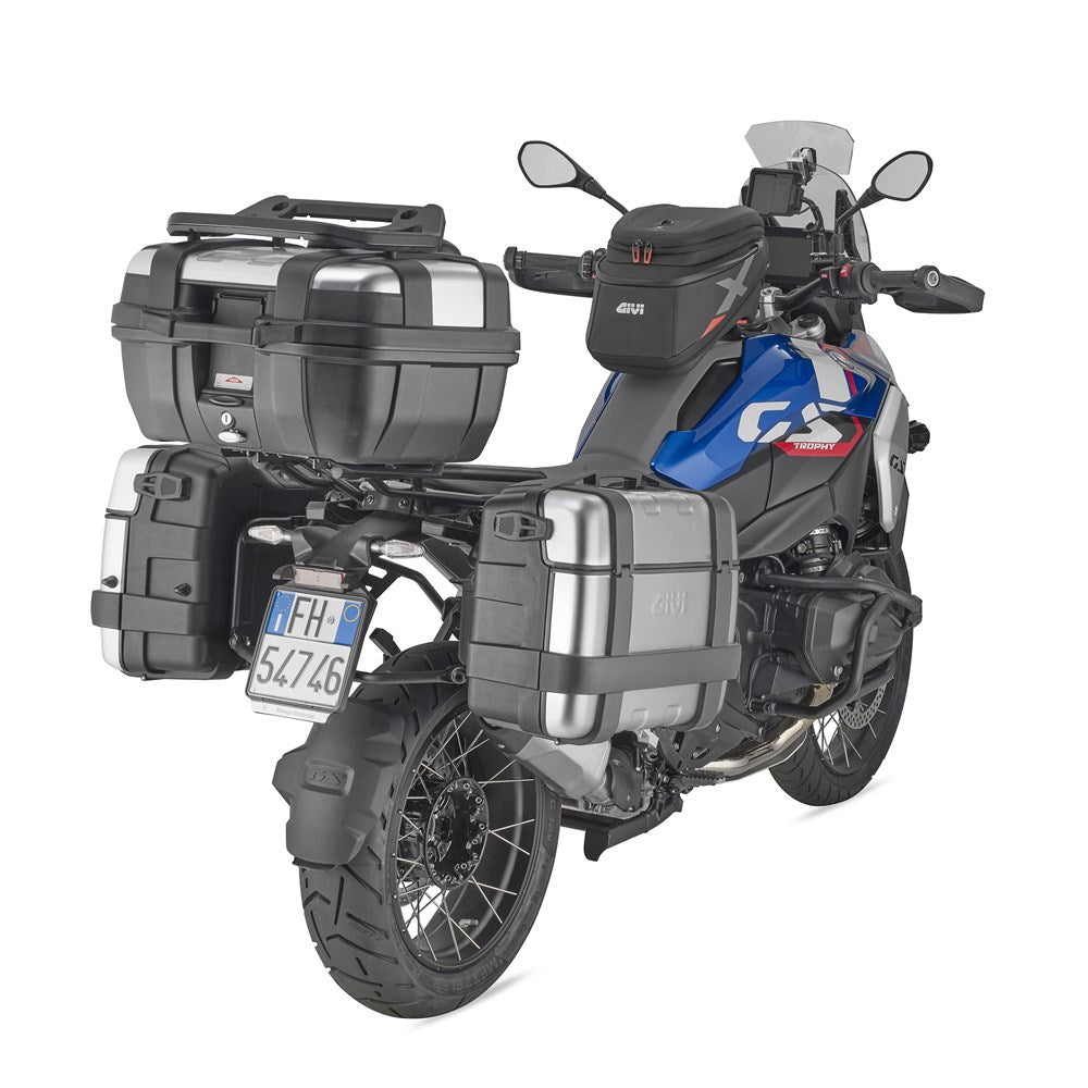 Givi PLO5143MK PL ONE-FIT Side Case Pannier Holder for BMW R 1300 GS 24-Up w/Monokey Side Cases