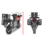Givi PLO6421CAM PL ONE-FIT Side Case Pannier Holder for Triumph Tiger Sport 660 22-24 w/Monokey Cam Side Trekker Outback Cases