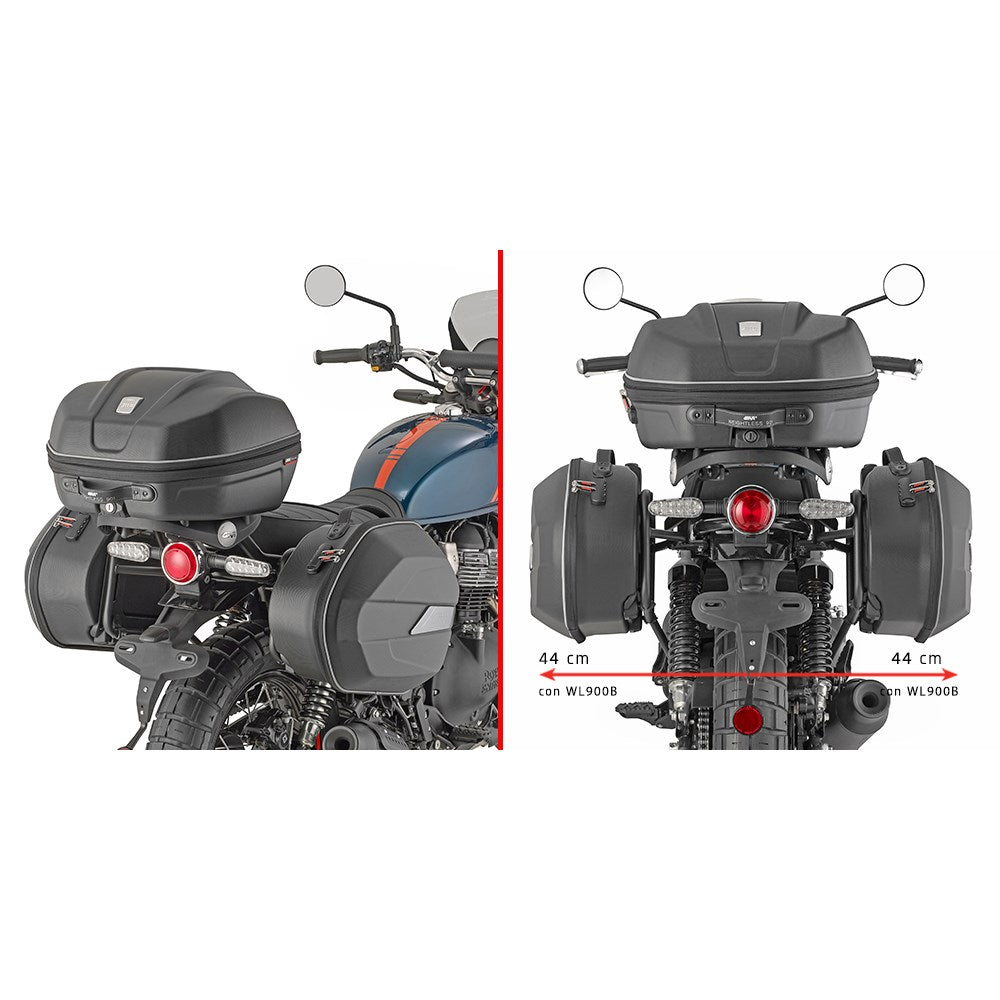 Givi PLO9063MK PL ONE-FIT Side Case Pannier Holder for Royal Enfield Bear 650 25-Up w/Monokey Side Cases or Monokey Side Bags