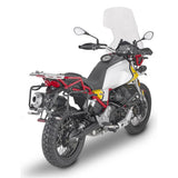 Givi PLOR8203MK PL ONE-FIT Side Case Pannier Holder for Moto Guzzi V85 TT 19-23 w/Monokey Side Cases