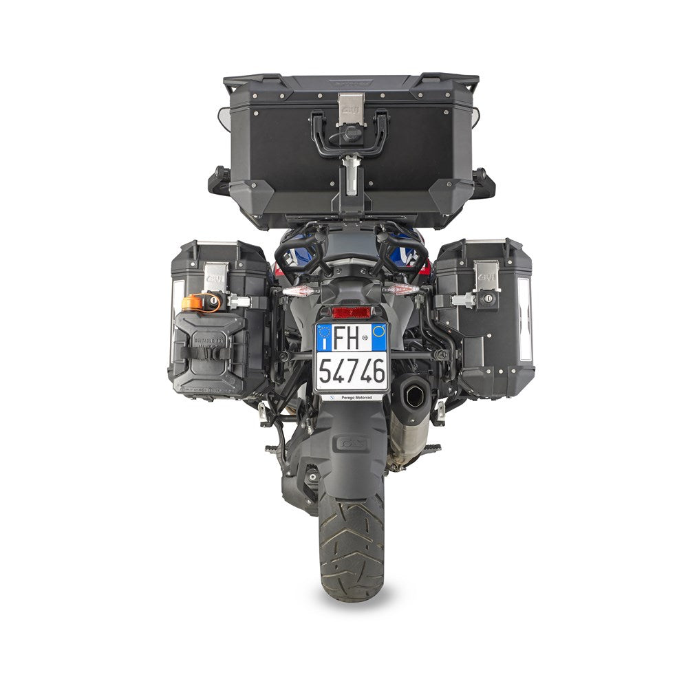 Givi PLOS5143CAM PL ONE-FIT Side Case Pannier Holder for BMW R 1300 GS 24 w/Monokey Cam Side Trekker Outback Cases