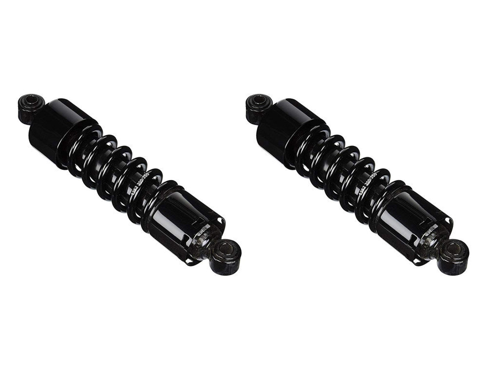 Progressive Suspension PS-412-4044B 412 Series 12" Heavy Duty Spring Rate Rear Shock Absorbers Black for Dyna 91-17