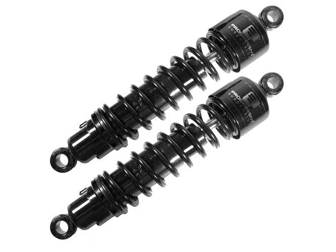 Progressive Suspension PS-412-4045B 412 Series 11" Heavy Duty Spring Rate Rear Shock Absorbers Black for Dyna 91-17/FLD 12-Up