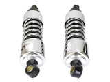 Progressive Suspension PS-412-4074C 412 Series 11.5" Standard Spring Rate Rear Shock Absorbers Chrome for Touring 06-Up