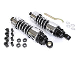 Progressive Suspension PS-412-4074C 412 Series 11.5" Standard Spring Rate Rear Shock Absorbers Chrome for Touring 06-Up