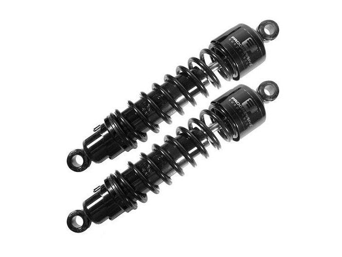 Progressive Suspension PS-412-4402B 412 Series 12" Standard Spring Rate Rear Shock Absorbers Black for Street 15-Up