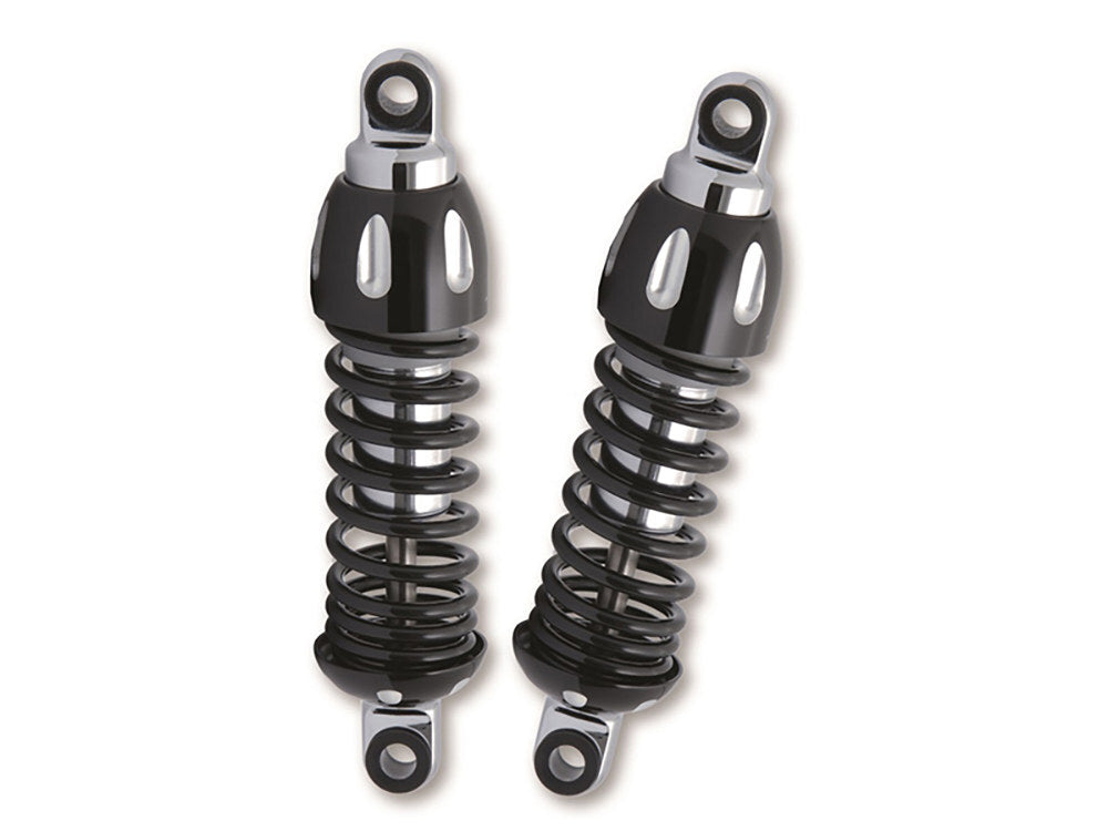 Progressive Suspension PS-430-4037B 430 Series 11" Standard Spring Rate Rear Shock Absorbers Black for Dyna 91-17