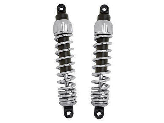 Progressive Suspension PS-444-4002C 444 Series 13" Standard Spring Rate Rear Shock Absorbers Chrome for Touring 80-Up/Sportster 79-03/FXR 82-94