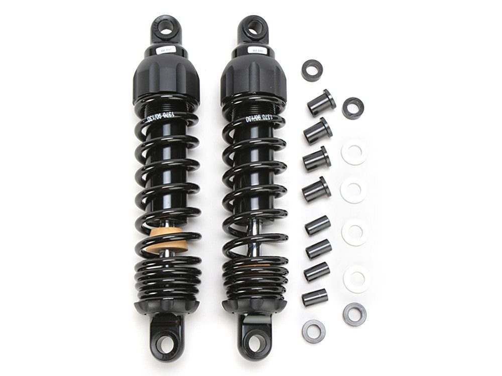 Progressive Suspension PS-444-4052B 444 Series 11.5" Standard Spring Rate Rear Shock Absorbers Black for Dyna 91-17