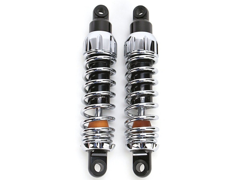 Progressive Suspension PS-444-4052C 444 Series 11.5" Standard Spring Rate Rear Shock Absorbers Chrome for Dyna 91-17