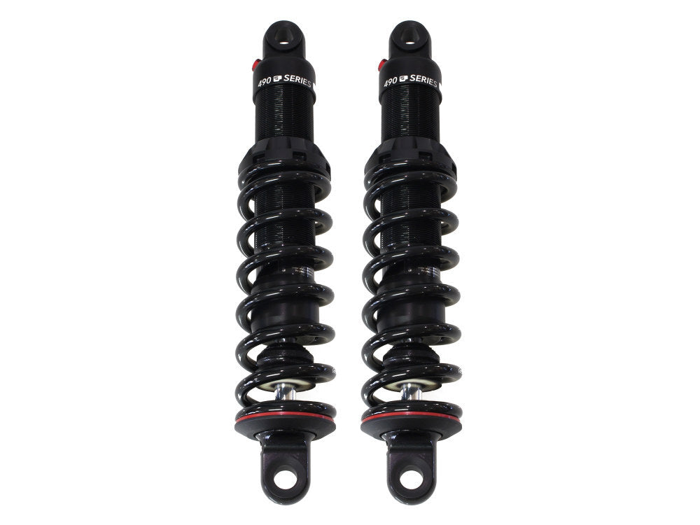 Progressive Suspension PS-490-1009 490 Series 12.5" Rear Shock Absorbers Black for V-Rod 07-17