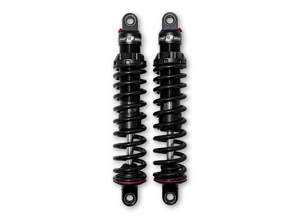 Progressive Suspension PS-494-1002 494 Series 13.5" Rear Shock Absorbers Black for Dyna 06-17