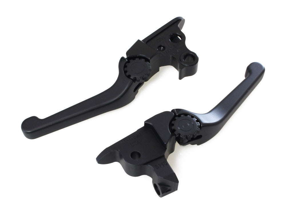 PSR PSR-12-00652-22 Adjustable Anthem Levers Black for Touring 08-13/Road King 14-16