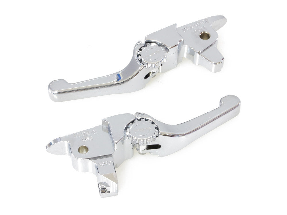 PSR PSR-12-01661-20 Adjustable Shorty Anthem Levers Chrome for Touring 17-20