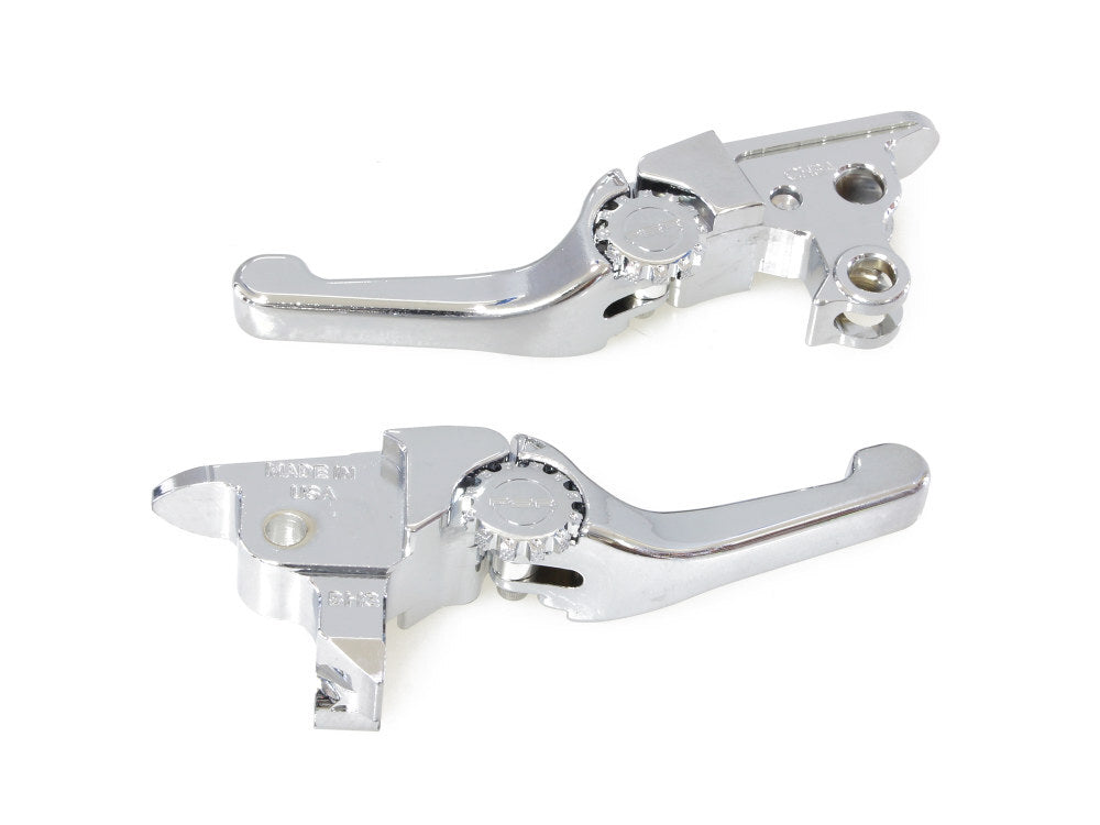 PSR PSR-12-01666-20 Adjustable Shorty Anthem Levers Chrome for Touring 21-Up