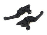 PSR PSR-12-01666-22 Adjustable Shorty Anthem Levers Black for Touring 21-Up