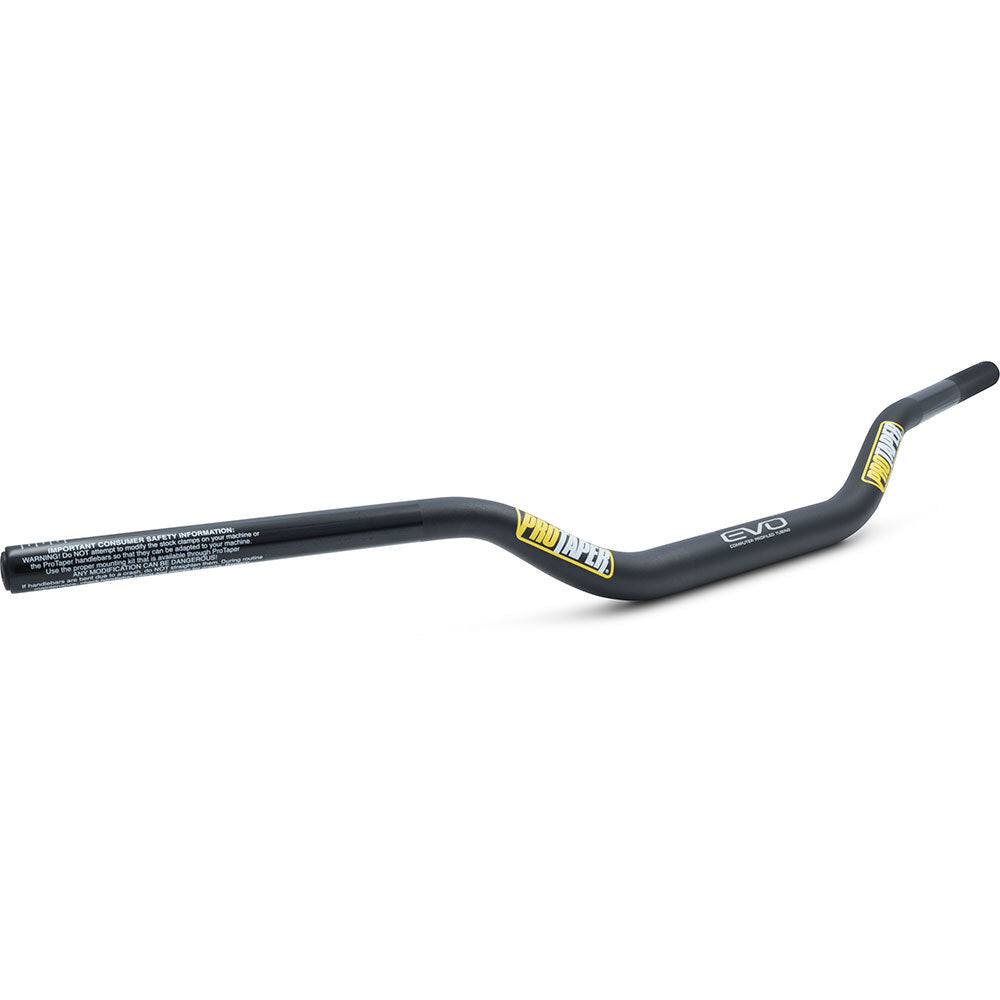 ProTaper PT02-4028 EVO Steering Damper Low Bend Handlebar Black