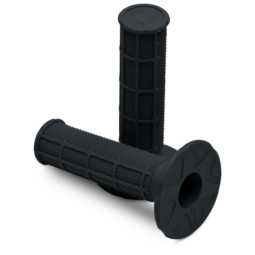 ProTaper PT02-4847 MX Single Density Half Waffle Grips (Soft Compound) Black