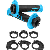 ProTaper PT021656 Clamp-On 1/2 Waffle Grips Neon Blue/Black