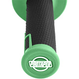 ProTaper PT021658 Clamp-On 1/2 Waffle Grips Neon Green/Black