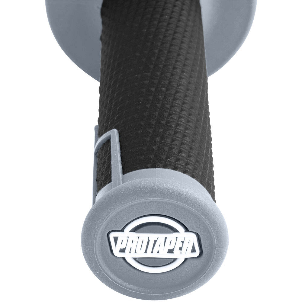 ProTaper PT021666 Clamp-On 1/2 Waffle Grips Grey/Black