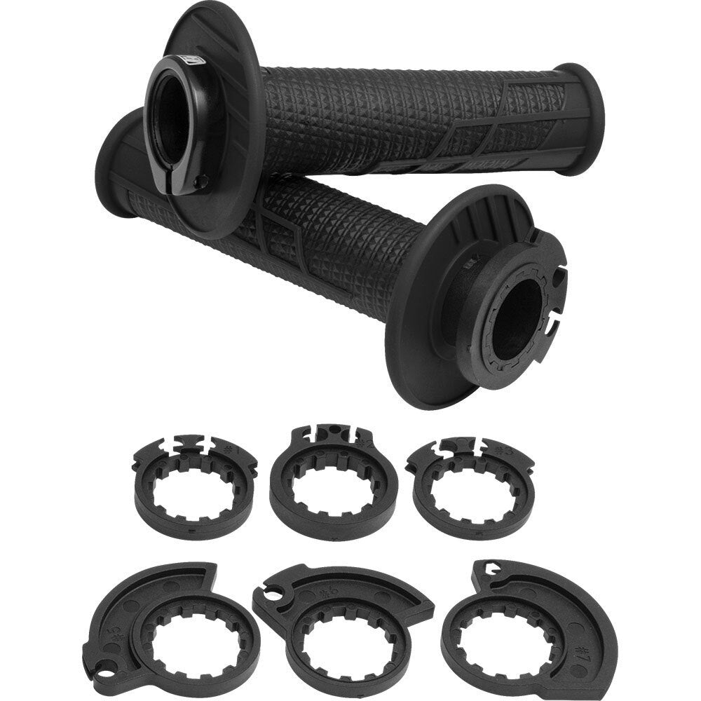 ProTaper PT021668 Clamp-On 1/2 Waffle Grips Black/Black