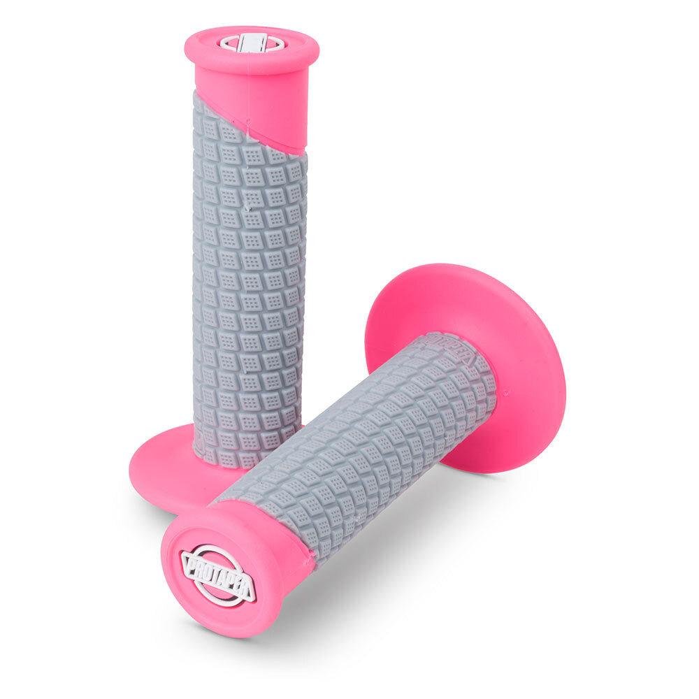 ProTaper PT021671 Clamp-On Pillow Top Grips Neon Pink/Grey