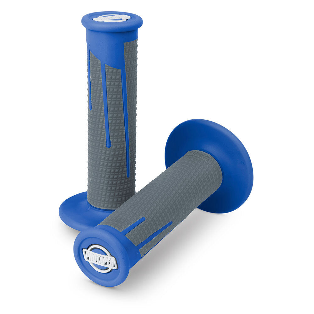 ProTaper PT021688 Clamp-On Full Diamond Grips Blue/Dark Grey