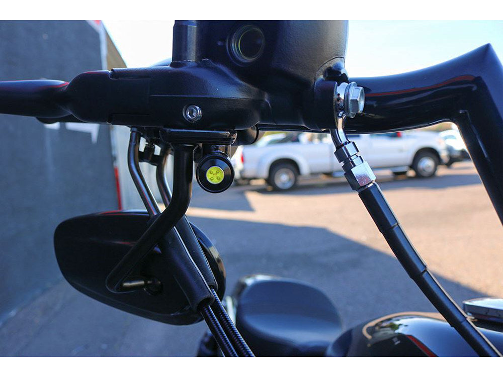 Bagger Nation PYO-LB-PM-DRL-B Bullet Pro Series Under Perch Turn Signals Black for most H-D 96-Up Hand Controls