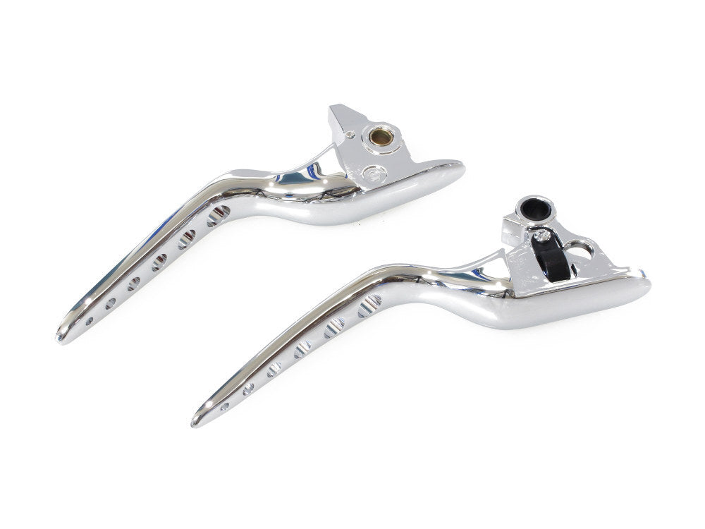 Bagger Nation PYO-RL-S-18L-C Racing Levers Chrome for Softail 18-Up