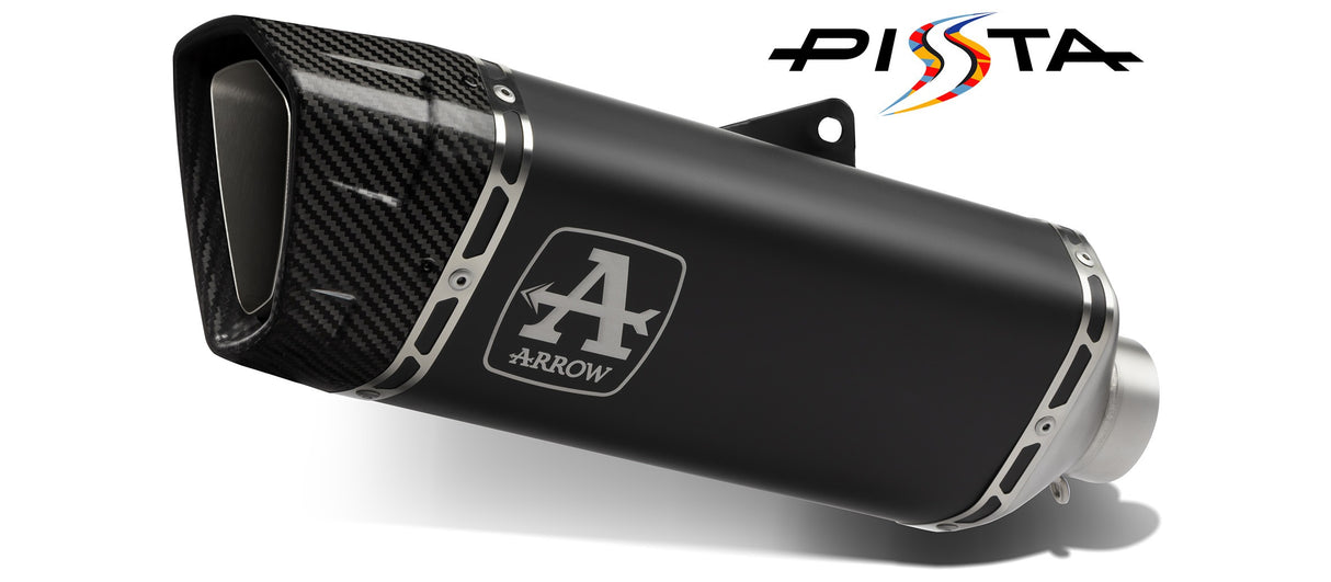 Arrow 71245PTN Competition SBK Titanium Full Exhaust System w/Pista Dark Titanium Muffler & Carbon End Cap for BMW M 1000 RR 20-24/S 1000 RR 19-Up
