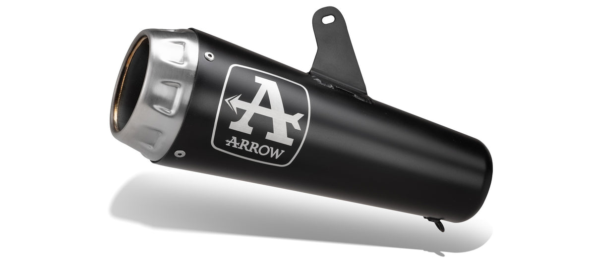 Arrow 71831PRN Pro-Race Nichrom Dark Slip-On Muffler w/Steel End Cap for Yamaha MT-03 16-19/YZF-R3 15-18 & 21-24