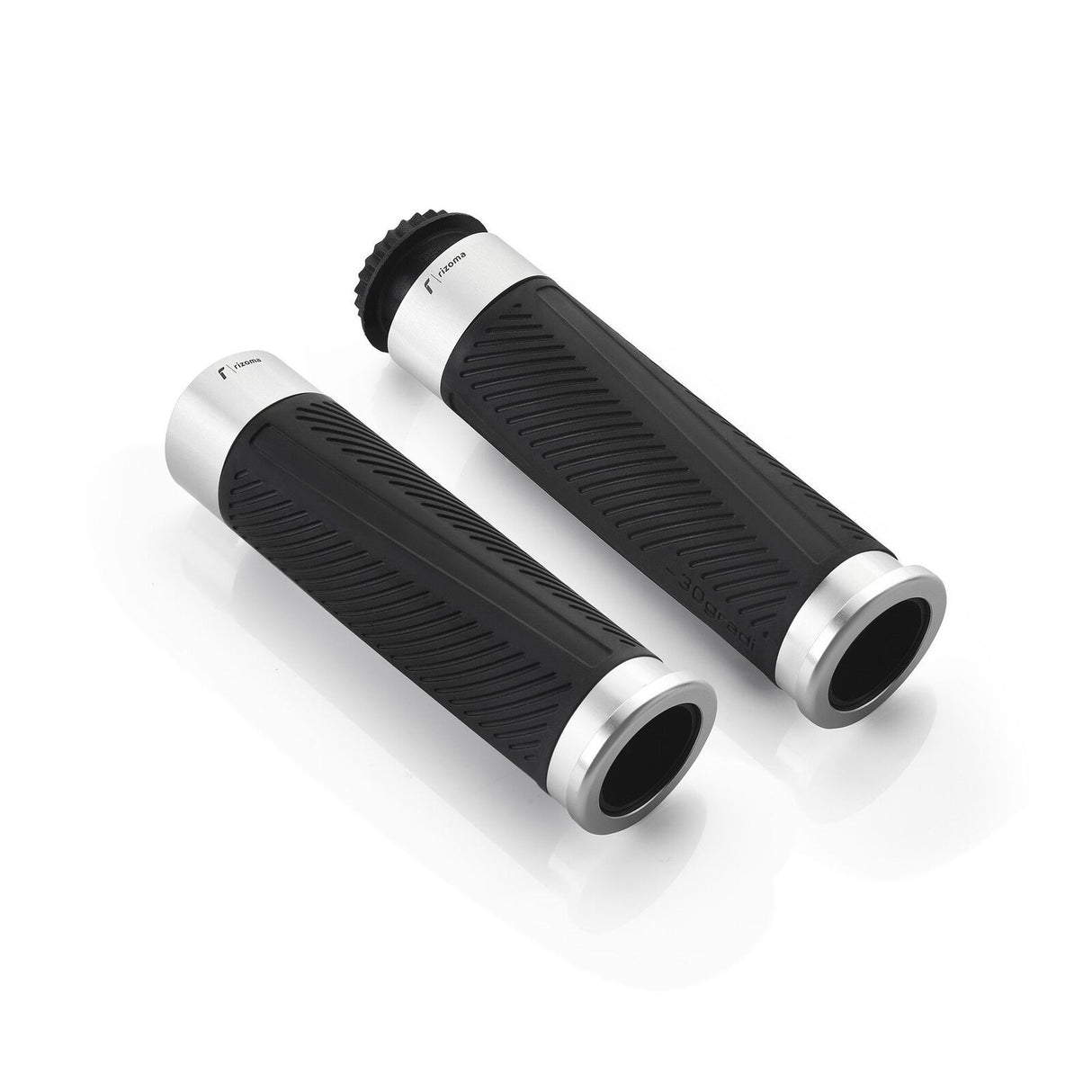 Rizoma 30 Gradi Grips Silver for 7/8" Handlebars