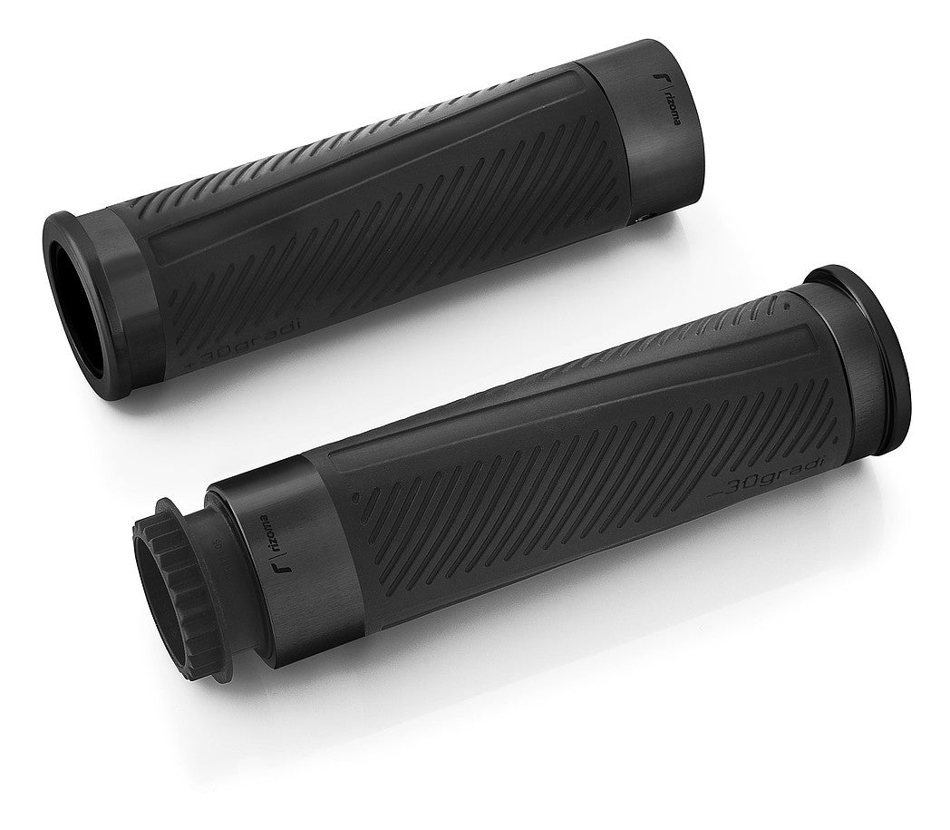 Rizoma 30 Gradi Grips Black for 7/8" Handlebars